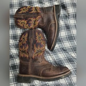 Men's Justin Round Toe Boots